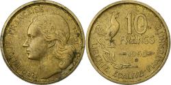 World Coins - France, 10 Francs, Guiraud, 1950, Beaumont - Le Roger, Aluminum-Bronze