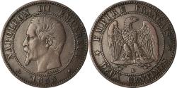 World Coins - Coin, France, Napoleon III, 2 Centimes, 1855, Strasbourg,