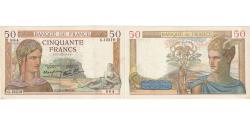 World Coins - France, 50 Francs, Cérès, 1940, G.12319, AU(55-58), Fayette:18.39, KM:85b