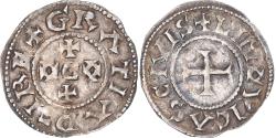 World Coins - Coin, France, Eudes, Denier, 887-898, Limoges, Immobilized type,