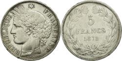 World Coins - Coin, France, Cérès, 5 Francs, 1871, Bordeaux, , Silver, KM:818.2