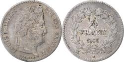 World Coins - France, Louis-Philippe, 1/4 Franc, 1835, Paris, Silver, , Gadoury:355