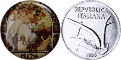 World Coins - Italy, 10 Lire, 1979, Mucha, Aluminum,