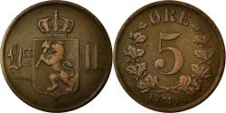 World Coins - Coin, Norway, 5 Öre, 1876, , Bronze, KM:349