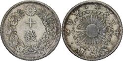 World Coins - Japan, Yoshihito, 10 Sen, Taishō Era, Yr. 5 (1916), Silver,