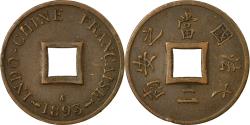 World Coins - Coin, FRENCH INDO-CHINA, 2 Sapeque, 1893, Paris, , Bronze, KM:6