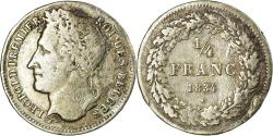 World Coins - Coin, Belgium, Leopold I, 1/4 Franc, 1834, , Silver