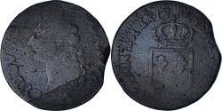 World Coins - France, Louis XVI, Sol, Sol ou sou, 1782, Lille, Copper, , Gadoury:350