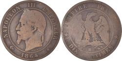 World Coins - Coin, France, Napoléon III, 10 Centimes, 1864, Strasbourg, , Bronze