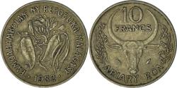 World Coins - Madagascar, 10 Francs, 2 Ariary, 1982