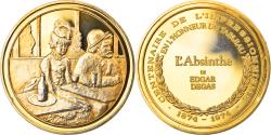 World Coins - France, Medal, Arts & Culture, L'Absinthe de Edgar Degas, , Vermeil