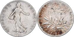 World Coins - Coin, France, Semeuse, 50 Centimes, 1901, Paris, , Silver, KM:854
