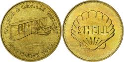 World Coins - France, Token, Collection Shell, Wilbur and Orville Wright, Bronze-Aluminium
