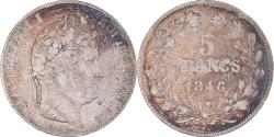 World Coins - Coin, France, Louis-Philippe, 5 Francs, 1846, Bordeaux, , Silver