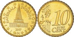 World Coins - Slovenia, 10 Euro Cent, The unrealized plan for the Slovenian Parliament, 2007