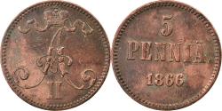 World Coins - Coin, Finland, Alexander II, 5 Pennia, 1866, , Copper, KM:4.1