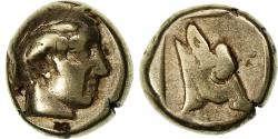 Ancient Coins - Lesbos, Hekte, 455-427 BC, Mytilene, Electrum, , SNG-Cop:304, HGC:6-982