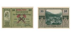 World Coins - Banknote, Austria, Brixlegg Tirol Gemeinde, 30 Heller, paysage, 1920
