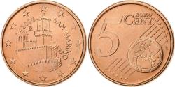 World Coins - San Marino, 5 Euro Cent, 2006, Rome, Copper Plated Steel,