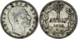 World Coins - SERBIA, Dinar, 1915, Paris, KM #25.3, , Silver, 23, 4.99