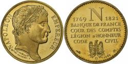 World Coins - France, Medal, Napoléon empereur, Copper-Nickel Gilt, Thiébaud,