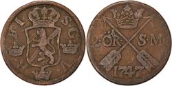 World Coins - Coin, Sweden, Frederick I, 2 Ore, S.M., 1747, , Copper, KM:437