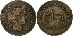 World Coins - France, Medal, Concours de tir, Honneur au plus Adroit, Brass,