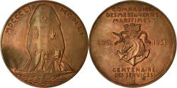 World Coins - France, Medal, Compagnie des Messageries Maritimes, Shipping, 1951, Lavrillier