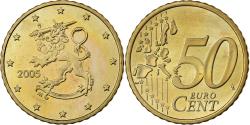 World Coins - Finland, 50 Euro Cent, 2005, Vantaa, Nordic gold,