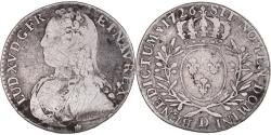 World Coins - Coin, France, Louis XV, 1/2 Écu aux branches d'olivier, 1/2 ECU, 44 Sols, 1726