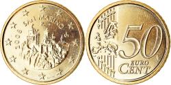 World Coins - San Marino, 50 Euro Cent, 2008, , Brass, KM:484