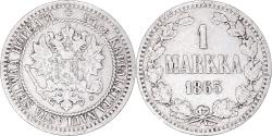 World Coins - Coin, Finland, Alexander II, Markka, 1865, Helsinki, , Silver, KM:3.1