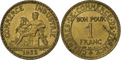 World Coins - France, Franc, Chambre de commerce, 1922, Paris, Cupro-Aluminium,