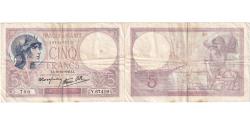 World Coins - France, 5 Francs, 1940-12-12, Y.67419, VF(30-35)