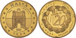 World Coins - Malta, Fantasy euro patterns, 20 Euro Cent, 2004, , Brass