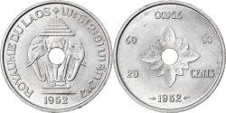 World Coins - LAO, 20 Cents, 1952, Paris, KM #5, , Aluminum, 27, Lecompte #6, 2.20
