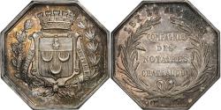 World Coins - France, Token, Notaires de l'Arrondissement de Châteaudun, Silver,