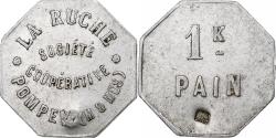 World Coins - France, 1 kg Pain, Société Coopérative La Ruche, Countermarked,