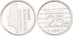 World Coins - Coin, Netherlands, Beatrix, 25 Cents, 1998, , Nickel, KM:204