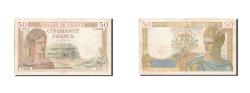 World Coins - Banknote, France, 50 Francs, 50 F 1934-1940 ''Cérès'', 1938, 1938-10-27