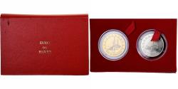 World Coins - France, Coffret 1 et 3 Euro du Havre, Pont de Normandie, BU, 1996,