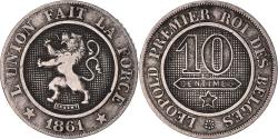 World Coins - Coin, Belgium, Leopold I, 10 Centimes, 1861, , Copper-nickel, KM:22