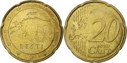 World Coins - Estonia, 20 Euro Cent, 2011, Vantaa, , Nordic gold, KM:65