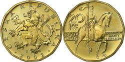 World Coins - Czech Republic, 20 Korun, 2002, Brass plated steel, , KM:5