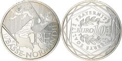 World Coins - France, 10 Euro, Basse Normandie, 2010, Paris, , Silver, KM:1647
