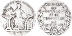 World Coins - France, Medal, Ministère du Commerce et de l'Industrie, Comité des expertises