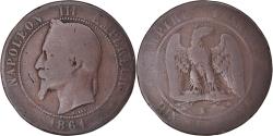 World Coins - Coin, France, Napoleon III, Napoléon III, 10 Centimes, 1861, Bordeaux