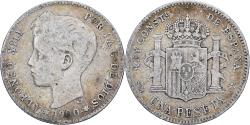 World Coins - Spain, Alfonso XIII, Peseta, 1900, Madrid, Silver, , KM:706