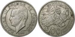 World Coins - Monaco, Rainier III, 100 Francs, Cent, 1950, Paris, Copper-nickel,