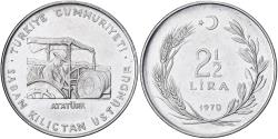 World Coins - Turkey, 2 1/2 Lira, 1970, Stainless Steel, , KM:896